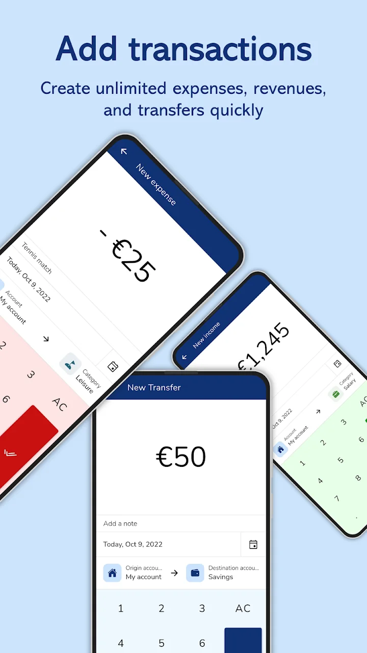 Cashly dashboard showing account balances and recent transactions